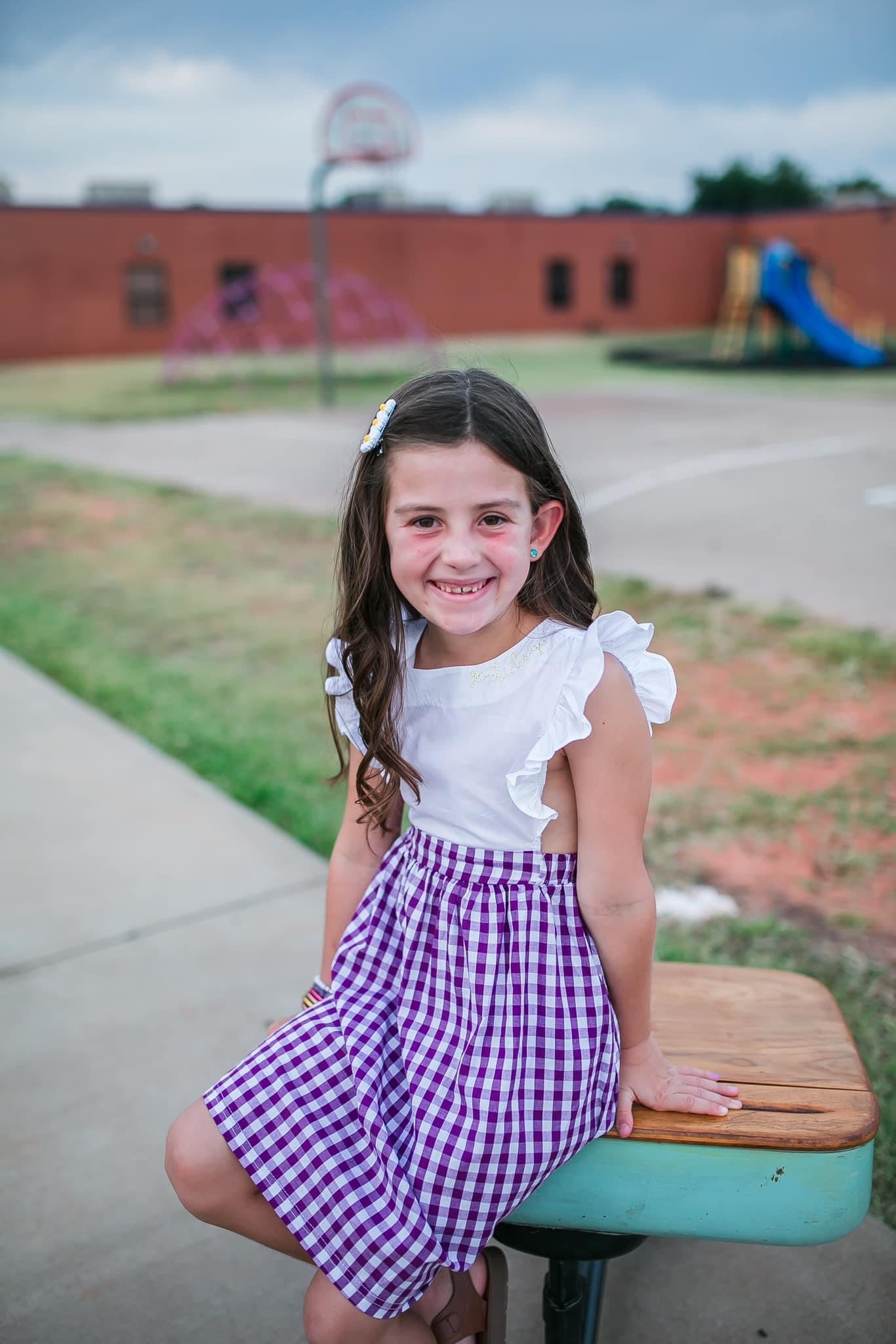 Girls Checkered Dress